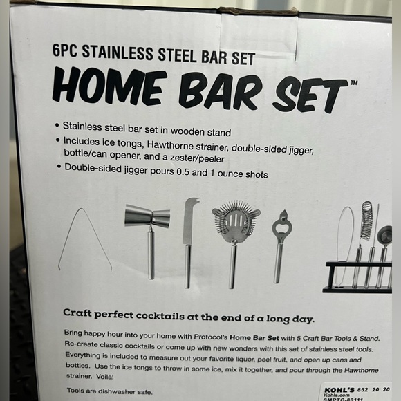 Stainless Steel Home Bar Set - Picture 2 of 2